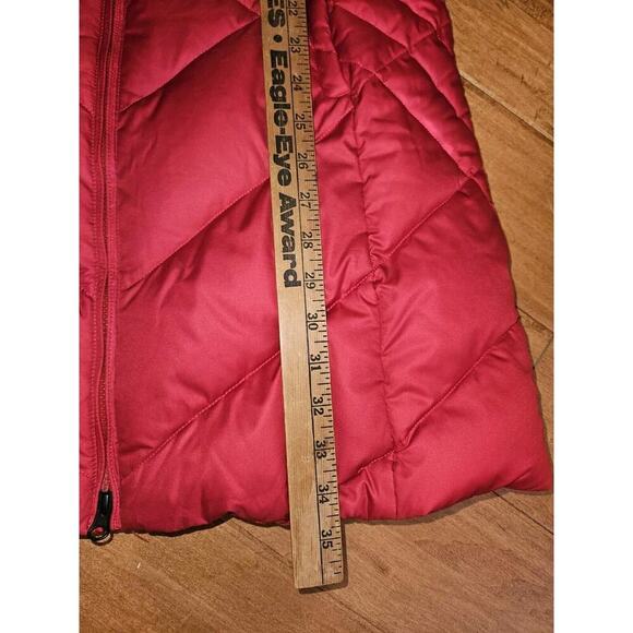 Eddie Bauer Down Parka Puffer Jacket Coat Women’s Small Red EUC - Picture 15 of 15
